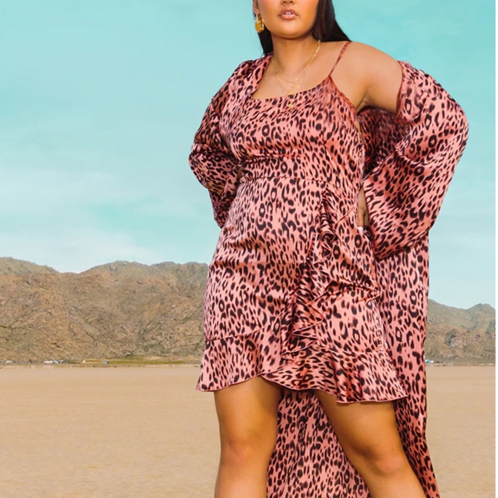 Pretty Little Thing Leopard Dress 1X